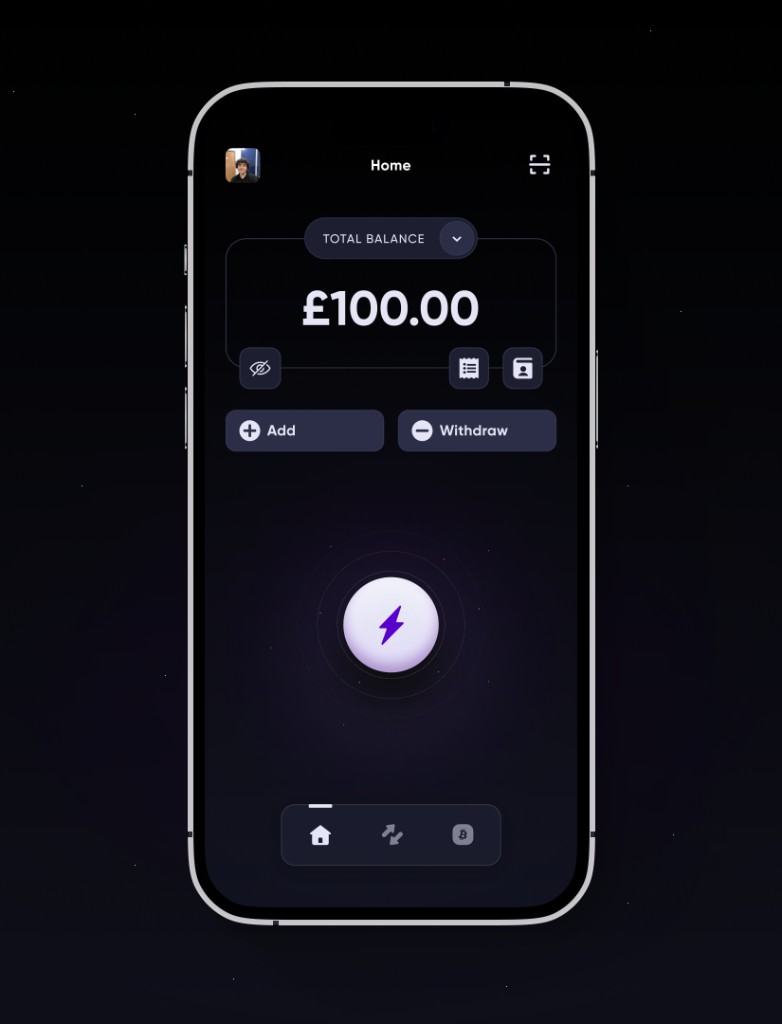 Bottlepay — Future Bank mobile UI mockups